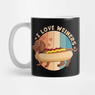 I Love Weiners Hot dog Dachshund Mug